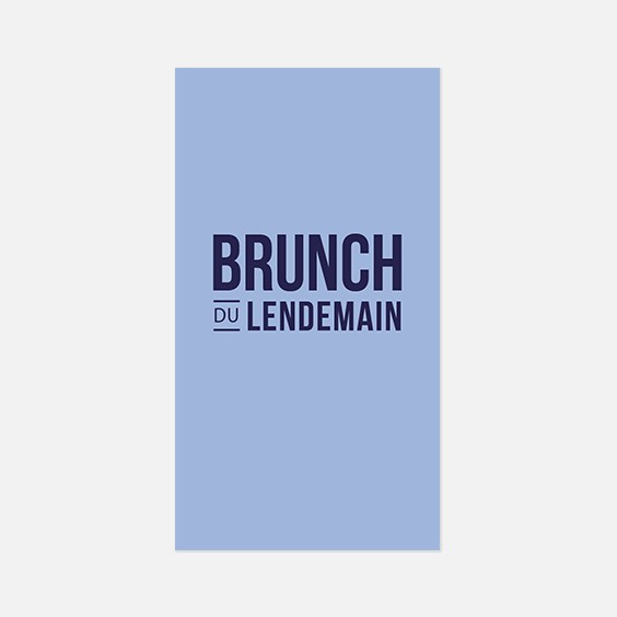 Brunch  graphique, papeterie Sweet géometrie recto