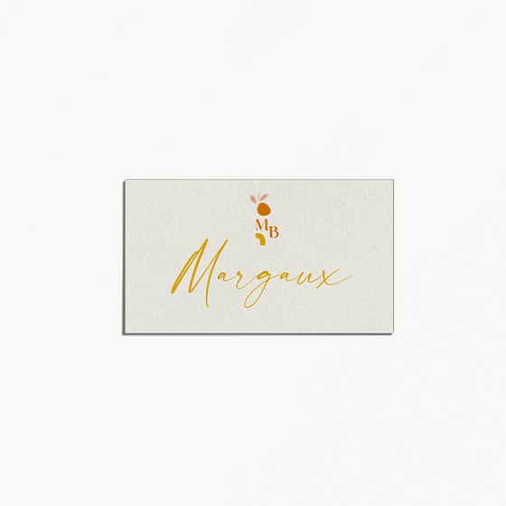 marque-place mariage tutti frutti composition moderne fruits