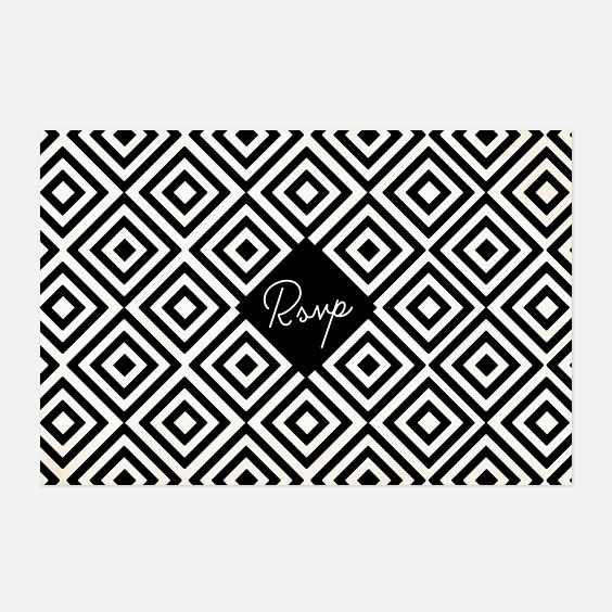 RSVP de mariage industriel, papeterie Indus recto