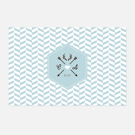 RSVP de mariage kraft, papeterie Douceur scandinave recto