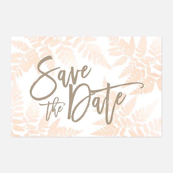 Save the date de mariage végétal, naturel, papeterie Organic recto