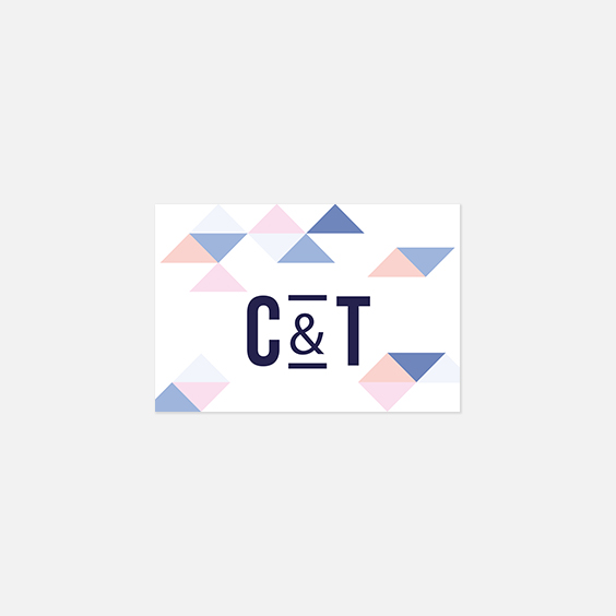 Visuel pour timbre  graphique, serenity, papeterie Sweet géometrie