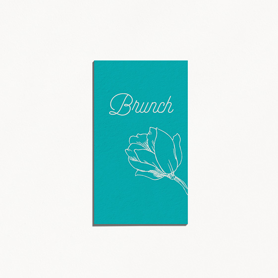 Brunch  fleur, papeterie Dame-Jeanne