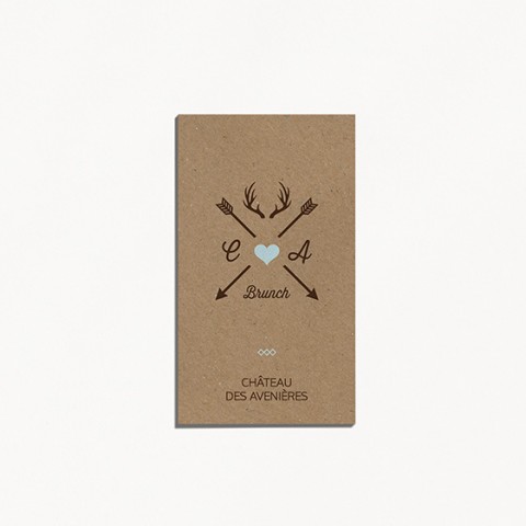 Brunch  kraft, hiver, papeterie Douceur scandinave