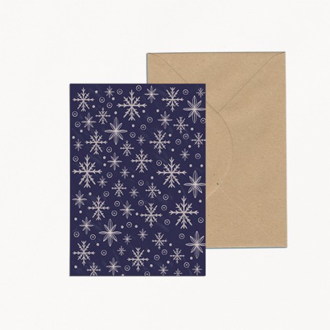 carte noël nuit étoilées