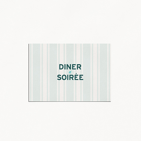 Carton dinner  fleur, papeterie Dame-Jeanne