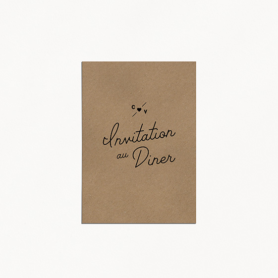 Carton dinner  industriel, kraft, papeterie Indus