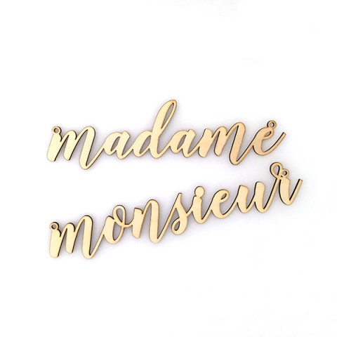 decoration chaise pour mariage monsieur et madame