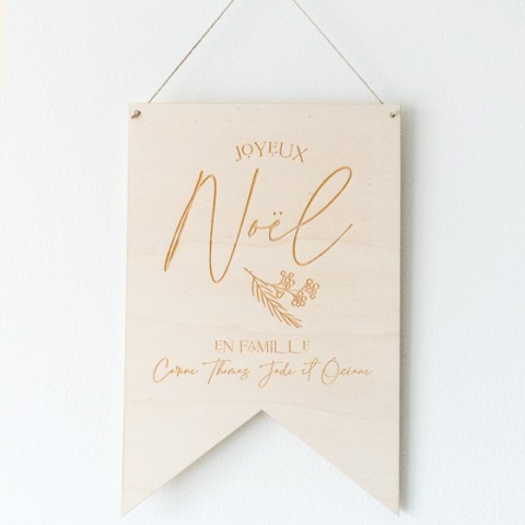 fanion decoration en famillle