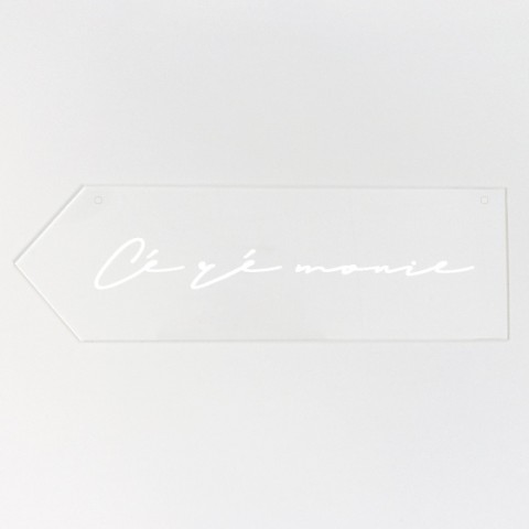 fleche directionnelle personnalisée mariage rustique Rustic