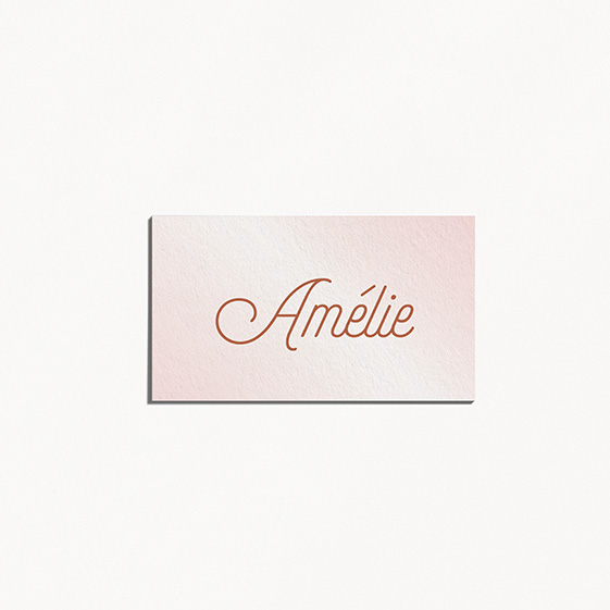 Marque place  cuivre, chic, papeterie Copper