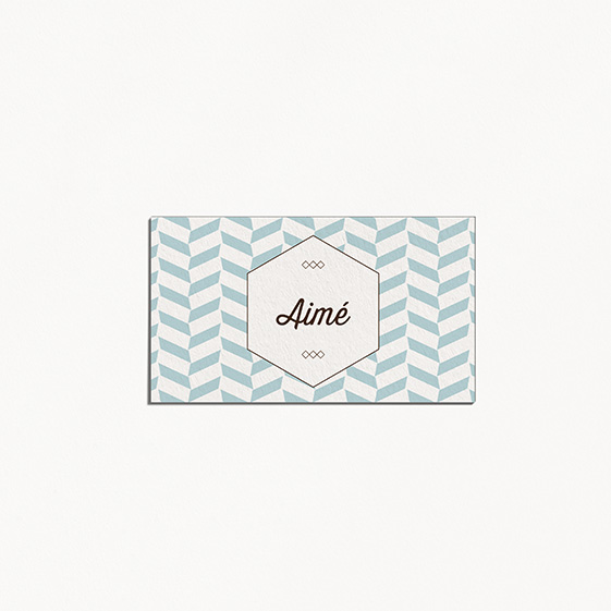 Marque place  kraft, hiver, papeterie Douceur scandinave