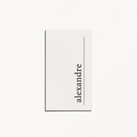 marque-place de mariage, minimalist, feuille, minimaliste recto