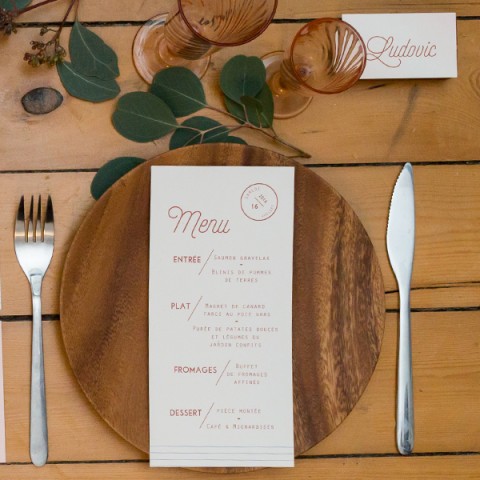 Pack d'échantillons de papeterie de mariage, reception, menu