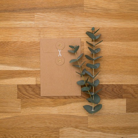 petite enveloppe kraft vintage ficelle