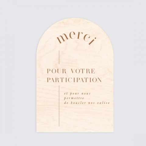 petite signaletique arrondie  urne mariage moderne tendance