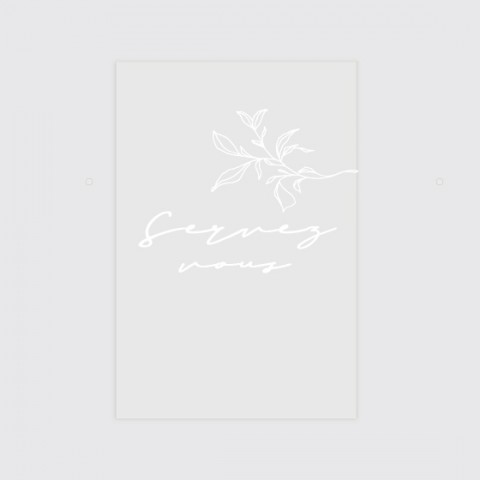 Panneau signalétique en bois pour cadeaux d'invités mariage rustic à poser