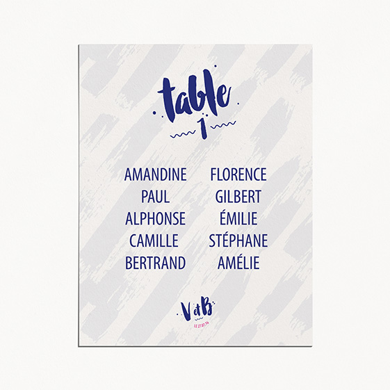 Plan de table de mariage graphique, rock, papeterie Un mariage à Memphis