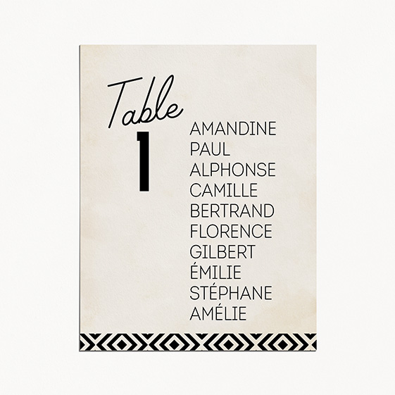 Plan de table de mariage industriel, kraft, papeterie Indus