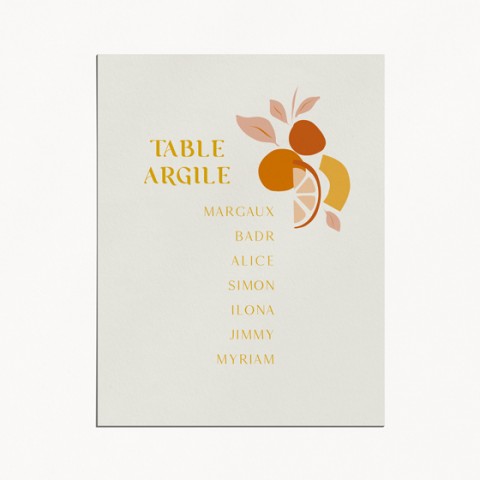 plan de table mariage tutti frutti composition moderne fruits