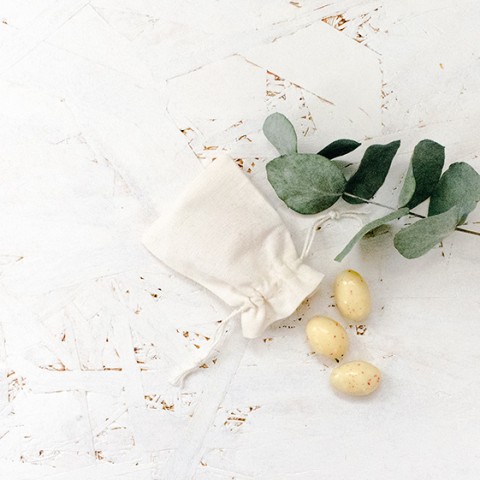pochette pochon coton 6 x 8 pour cadeaux d'invité mariage