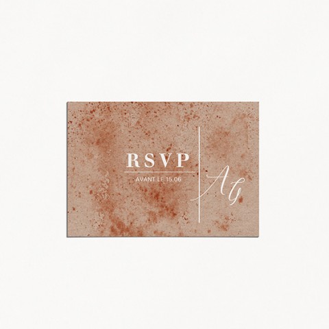 RSVP mariage boho boheme chic recto