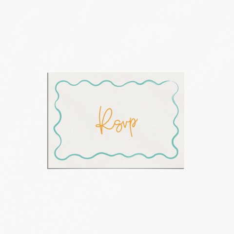 rsvp mariage coloré amore dolce vita ondulation recto