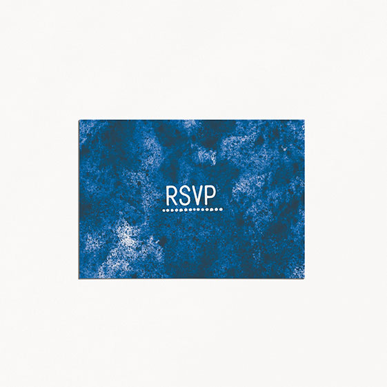 rsvp de mariage graphique, voyage, papeterie Bleu Cyclades