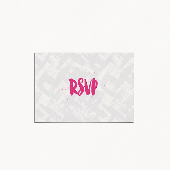 RSVP de mariage graphique, rock, papeterie Un mariage à Memphis