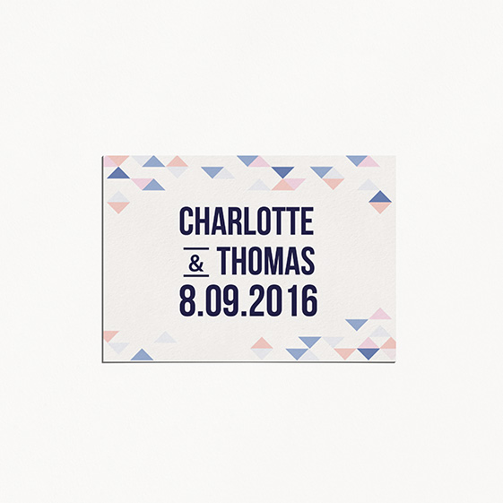 RSVP de mariage graphique, serenity, papeterie Sweet géometrie