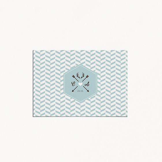 RSVP de mariage kraft, hiver, papeterie Douceur scandinave