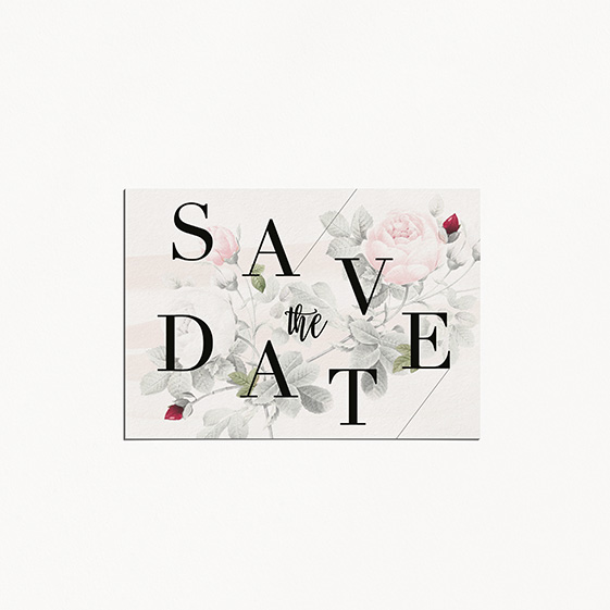 save the datede mariage graphique, moderne, Fleur, Aquarelle 