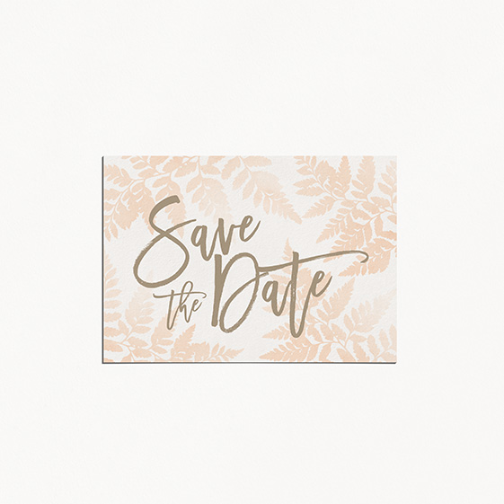 Save the date de mariage végétal, naturel, papeterie Organic