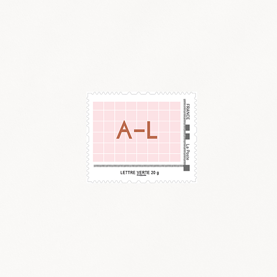 Visuel pour timbre  cuivre, chic, papeterie Copper