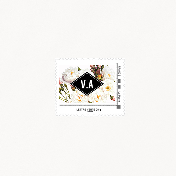 Visuel pour timbre  fleur, papeterie Jardin botanique