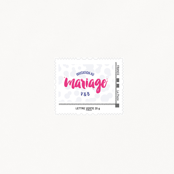 Visuel pour timbre  graphique, rock, papeterie Un mariage à Memphis