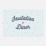 Carton diner  graphique, papeterie Des petits pois recto