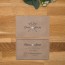 Carton diner  kraft, hiver, papeterie Douceur scandinave
