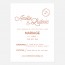 Faire-part de mariage cuivre, chic, papeterie Copper recto