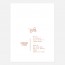 Faire-part de mariage cuivre, papeterie Copper verso