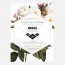 Faire part de mariage fleur, papeterie Jardin botanique verso