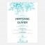 Faire part de mariage fleur, papeterie Dame-Jeanne verso