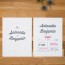 Faire part de mariage graphique, moderne, papeterie Des petits pois