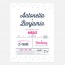 Faire part de mariage graphique, papeterie Des petits pois verso