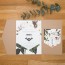 pocket folder kraft pochette invitation ouvert