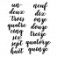 lettre calligraphiée pour découpe laser, variations de 1 à 15