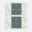 Marque place  bois, papeterie Folk & wood en bois recto