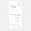 Menu de mariage cuivre, chic, papeterie Copper recto