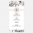 Menu de mariage géometrique, cuivre, papeterie Papier marbre recto