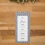 Menu de mariage industriel, kraft, papeterie Indus